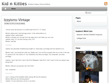 Tablet Screenshot of kidnkitties.com